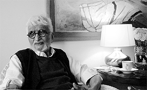 Husain in his London studio 2006