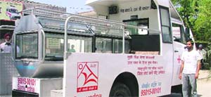 A 'shav vahan' run by the Samvedna Trust in Ludhiana.