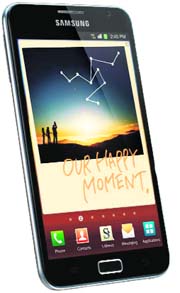 Samsung Galaxy Note is in a class of its own because of its size and stylus