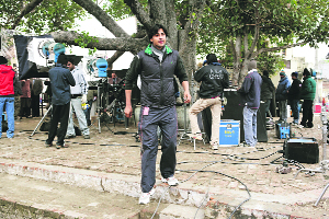 Sunny Sheoran on one of the sets.