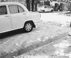 Tiles in good condition that will be replaced with new ones by the MC at Phase 2 in Mohali.