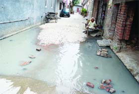 Water-logging due to poor drainage system is a common problem in many wards in Amritsar