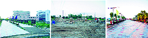 Villas and flats under construction in Blessings City project