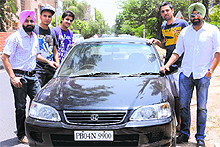 The car that was traced by its owner along with his friends in Chandigarh.