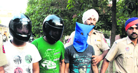 The accused in police custody in Jalandhar.