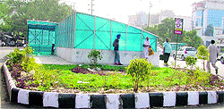 The closed pedestrian underpass opposite the Mini Secretariat in Ludhiana on Saturday