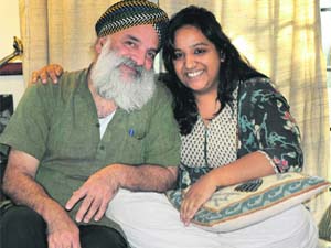 Theatre person G.S. Chani with daughter Sukhmani Kohli