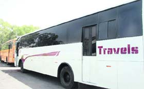 Despite the Supreme Courts ban on the use of black films in vehicles, buses are still using them without getting challaned in Jalandhar