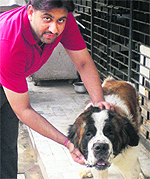 Dogs day out: Vineet Kapoor with Goofy