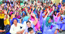 A women gram panchayat held at Bibipur village in Jind district.