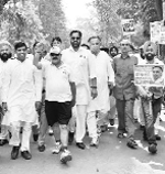 Congress MLA GS Bali at Paonta Sahib on Tuesday.