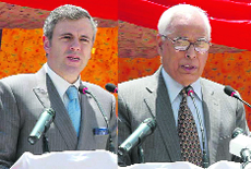 Chief Minister Omar Abdullah and Governor NN Vohra
