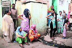 Families of west Pakistani refugees who migrated to India in 1947 at Muthi in Jammu