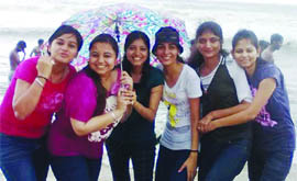 Manisha Nagi considers her digital printed umbrella as a prized possession in her wardrobe.