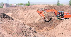The site, where silt is dumped, in Kishangarh.
