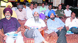Participants at the regional training camp of the National Sample Survey in Jalandhar