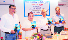Chhatar Singh, principal secretary to the Haryana Chief Minister, releases Dhayan Ke Rahasya written by Raji Malik in Chandigarh.