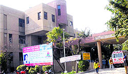 The Civil Hospital, which lacks adequate security, in Jalandhar