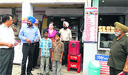 The two child labourers, Mintu and Chotu, who have been rescued from a cafeteria in Kapurthala