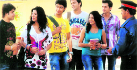 A still from the television serial Manzil Apni Apni