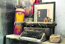 The lone fire extinguisher lies defunct at the Civil Surgeon office in Ludhiana