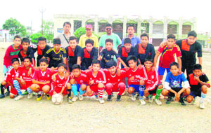 Participants in a summer football camp in Dehradun.