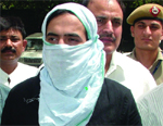 Neeraj Bawana in police custody.