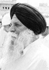 Surjeet Singh at Golden Temple on Thursday.