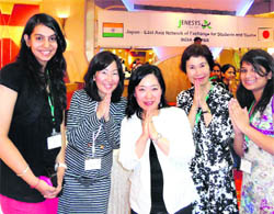Somali Vij, a student of Police DAV School, Jalandhar, during her visit to Japan for JENESYS exchange programme.