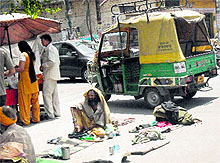 Beggars sitting on the roadsides are most vulnerable because of the heatwave in Amritsar