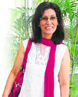 Bharti Sharma (right) with members of her theatre group Kshitij, which has survived for 25 long years despite it being a "many-directors" show