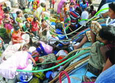 For Delhiites, getting water these days is nothing less than fighting a battle.