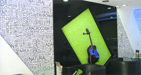 Text used as a design.