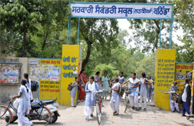 Hustle and bustle was witnessed at the Government Secondary School (Girls) in Bathinda when the school re-opened after the summer vacation on Monday.