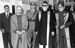 Indias third President Dr Zakir Hussain (left); and (below) Prime Minister Indira Gandhi  during their visits to the PGI