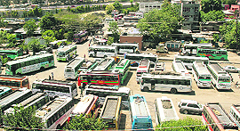 A file photo of the Jammu bus stand, which has been in neglect following official apathy.
