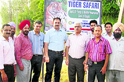 Members of the Rotary Club, Ludhiana Greater, and CAPE India join hands for the protection of wildlife in Ludhiana on Tuesday