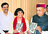 Chief Minister PK Dhumal releases Minakshi Chaudhrys book, More Ghost Stories of Shimla Hills, 