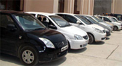 The seized vehicles