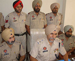 Ferozepur SSP HS Mann addressing the media
