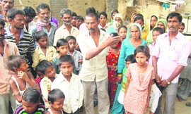 Labourers rescued by the Pendu Mazdoor Union in Jalandhar. 
