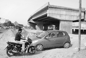 It is heart-stoppingly dangerous when people cut across the GT Road, which is endlessly under construction.