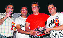 Jaideep Bandhu (in red t-shirt)
