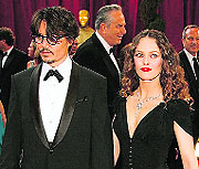 Different paths: Johnny Depp and Vanessa Paradis