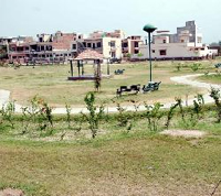 Many parks, like this one in Model Town Phase III, across the city, have been lying in a state of neglect for lack of funds.