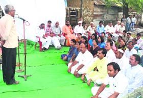 Activists of the Rashtriya Swayam Sewak Sangh stage a protest at Pt Gobind Ballabh Pant Park in Haridwar on Sunday