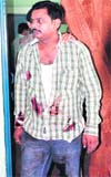 Accused Anuj Chauhan in custody at Ranipur police station in Haridwar on Sunday