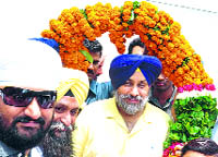 Sukhbir Badal in Delhi