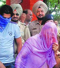 The accused in police custody