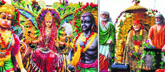 Religious deities are becoming a major attraction during the Kanwar pilgrimage in Haridwar